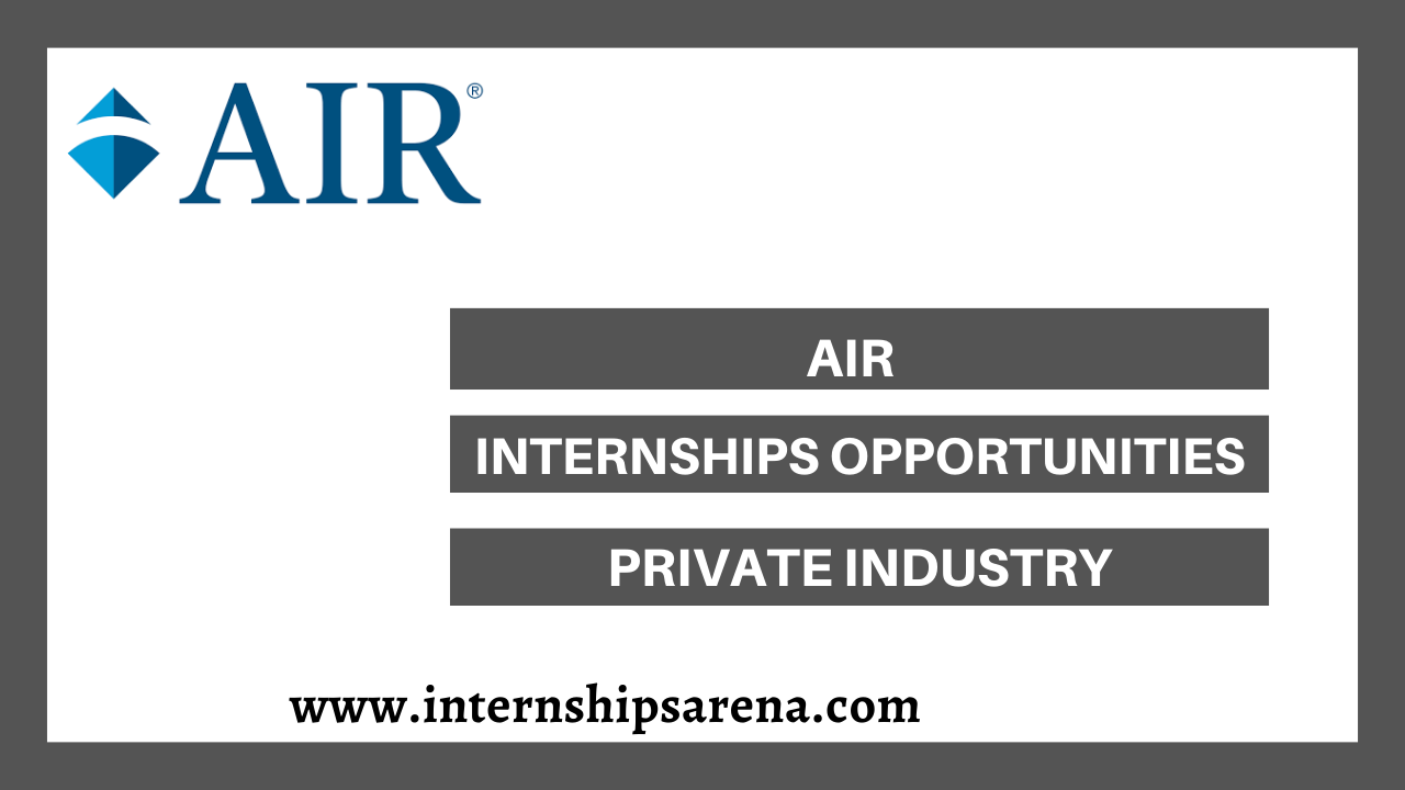 American Institutes For Research Internship 