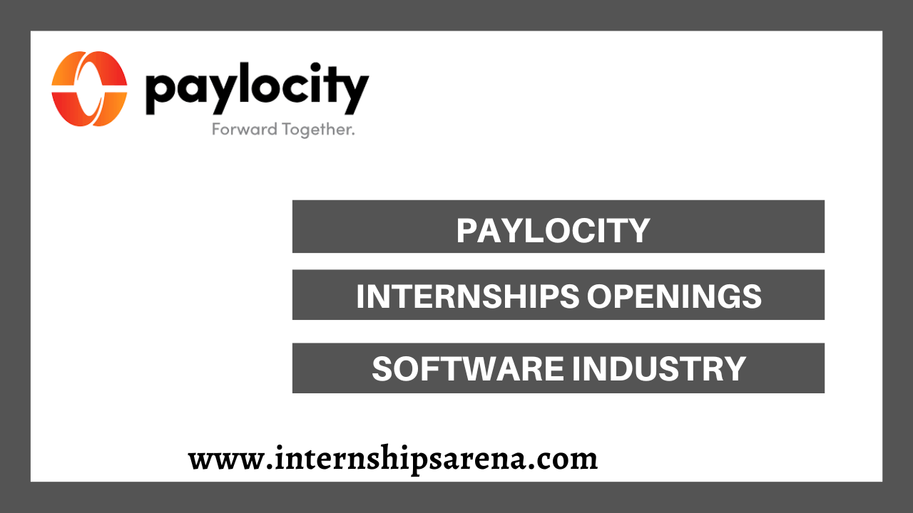 Paylocity Internship In 2024 New Openings Internships Arena