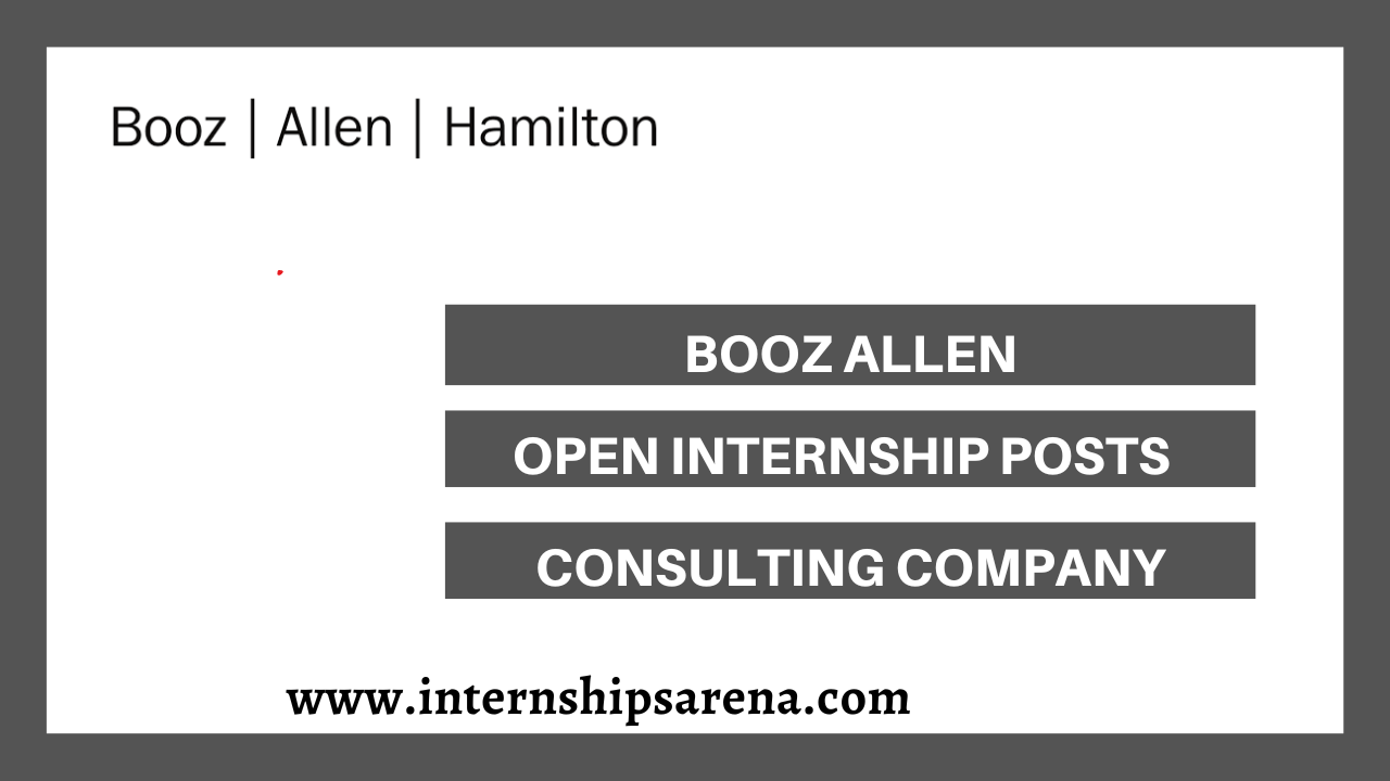 Booz Allen Internship In 2024 Consulting Services Internships Arena